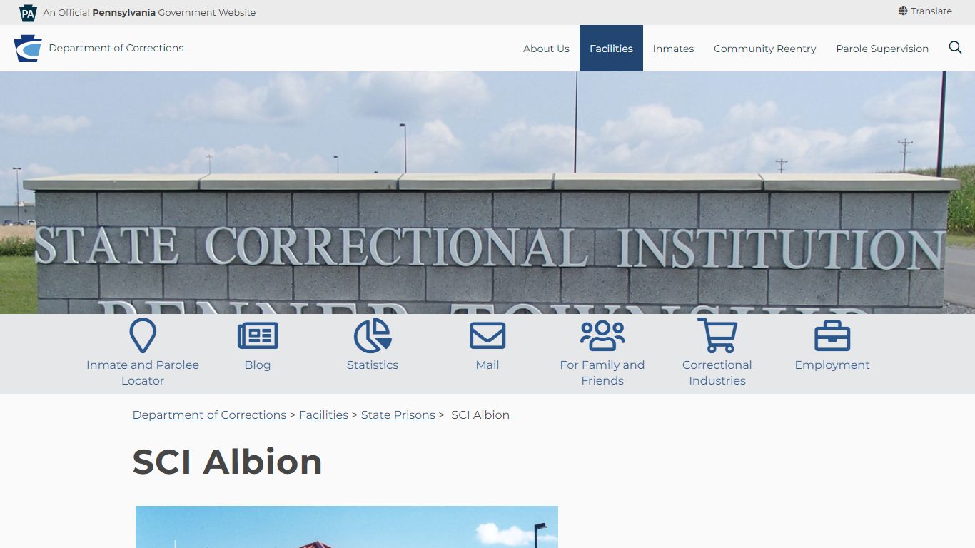 SCI Albion - Pennsylvania Department of Corrections